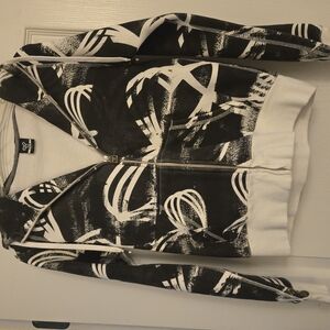 TNA Monochrome Striped Hoodie